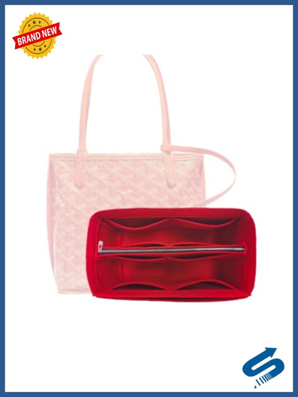 Premium Felt Purse Organizer Insert for Designer Handbags